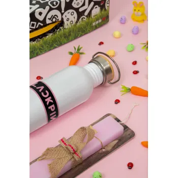BLACKPINK, Πασχαλινή Λαμπάδα με παγούρι μεταλλικό (620ml, stainless steel) & κερί αρωματικό πλακέ (30cm) (ΡΟΖ)