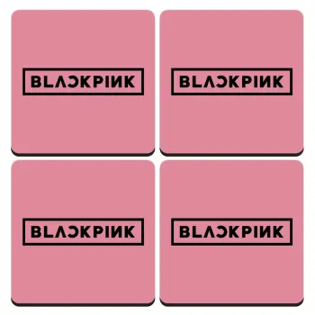 BLACKPINK, ΣΕΤ 4 Σουβέρ ξύλινα τετράγωνα (9cm)