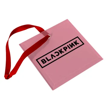 BLACKPINK, Στολίδι Χριστουγεννιάτικο στολίδι γυάλινο τετράγωνο 9x9cm
