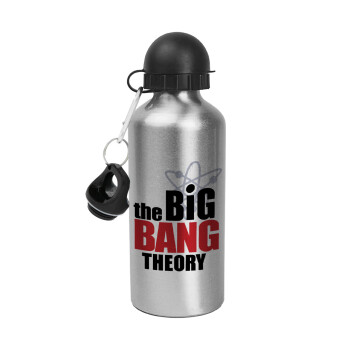 The Big Bang Theory, Μεταλλικό παγούρι νερού, Ασημένιο, αλουμινίου 500ml