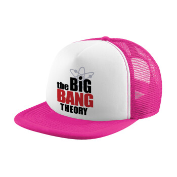 The Big Bang Theory, Καπέλο Ενηλίκων Soft Trucker με Δίχτυ Pink/White (POLYESTER, ΕΝΗΛΙΚΩΝ, UNISEX, ONE SIZE)