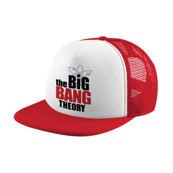 The Big Bang Theory, Καπέλο Ενηλίκων Soft Trucker με Δίχτυ Red/White (POLYESTER, ΕΝΗΛΙΚΩΝ, UNISEX, ONE SIZE)