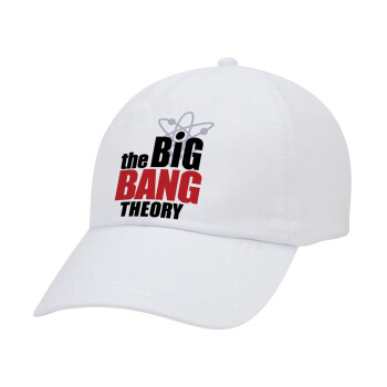 The Big Bang Theory, Καπέλο ενηλίκων Jockey Λευκό (snapback, 5-φύλλο, unisex)