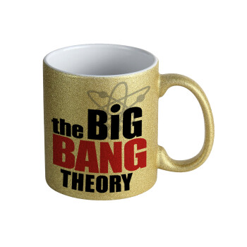 The Big Bang Theory, Κούπα Χρυσή Glitter που γυαλίζει, κεραμική, 330ml