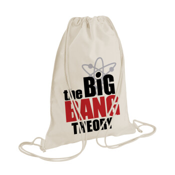 The Big Bang Theory, Backpack bag GYMBAG natural (28x40cm)