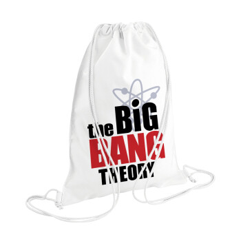 The Big Bang Theory, Backpack pouch GYMBAG white (28x40cm)
