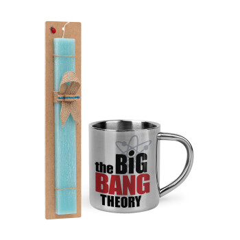 The Big Bang Theory, Πασχαλινό Σετ, μεταλλική κούπα θερμό (300ml) & πασχαλινή λαμπάδα αρωματική πλακέ (30cm) (ΤΙΡΚΟΥΑΖ)