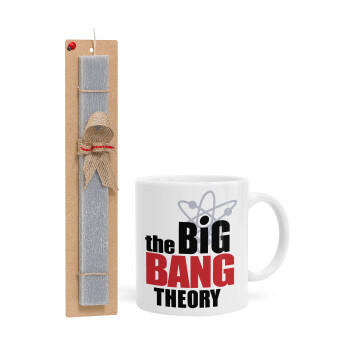 The Big Bang Theory, Πασχαλινό Σετ, Κούπα κεραμική (330ml) & πασχαλινή λαμπάδα αρωματική πλακέ (30cm) (ΓΚΡΙ)