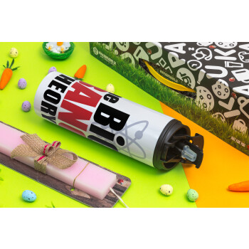 The Big Bang Theory, Easter candle,Travel Tumbler 2 Lids, with metal straw & cleaning brush & aromatic flat candle (30cm) (PINK)