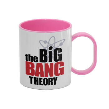The Big Bang Theory, Κούπα (πλαστική) (BPA-FREE) Polymer Ροζ για παιδιά, 330ml