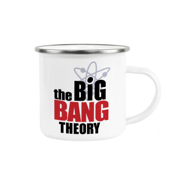 The Big Bang Theory, Metallic enamel cup white 360ml
