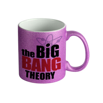The Big Bang Theory, Κούπα Μωβ Glitter που γυαλίζει, κεραμική, 330ml