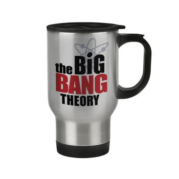 The Big Bang Theory, Κούπα ταξιδιού ανοξείδωτη με καπάκι, διπλού τοιχώματος (θερμό) 450ml