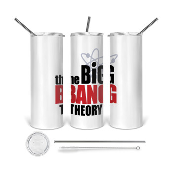 The Big Bang Theory, 360 Eco friendly stainless steel tumbler 600ml, with metal straw & cleaning brush