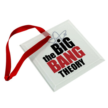 The Big Bang Theory, Χριστουγεννιάτικο στολίδι γυάλινο τετράγωνο 9x9cm