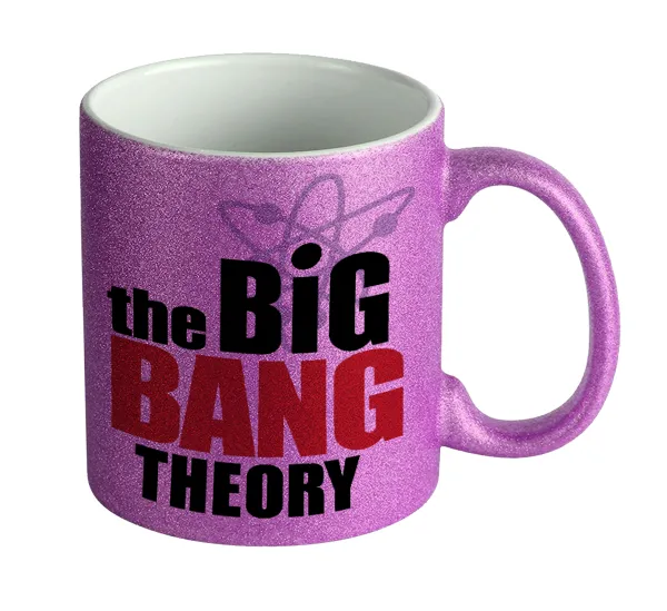 The Big Bang Theory — Κούπα Μωβ Glitter που γυαλίζει, κεραμική, 330ml