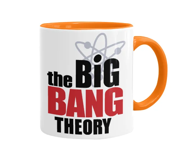 The Big Bang Theory — Mug colored orange, ceramic, 330ml