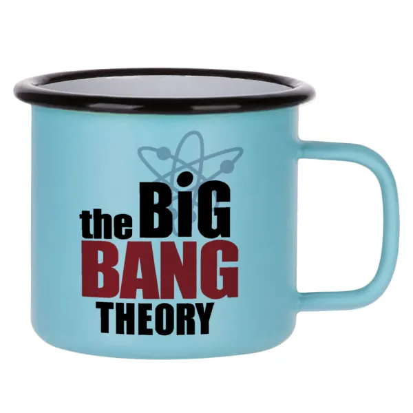 The Big Bang Theory — Κούπα Μεταλλική εμαγιέ ΜΑΤ σιέλ 360ml