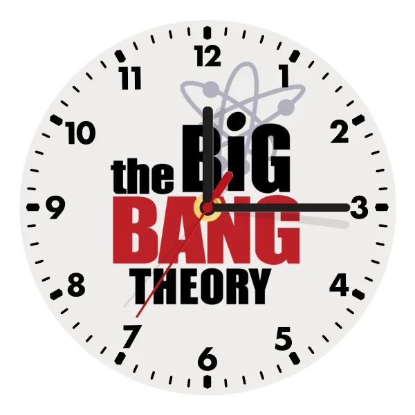 The Big Bang Theory — Ρολόι τοίχου ξύλινο (20cm)