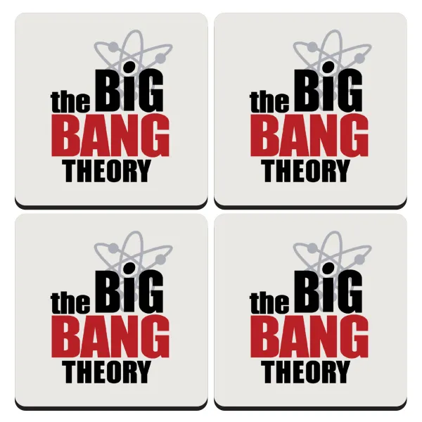 The Big Bang Theory — Σουβέρ ξύλινα τετράγωνα (9cm)