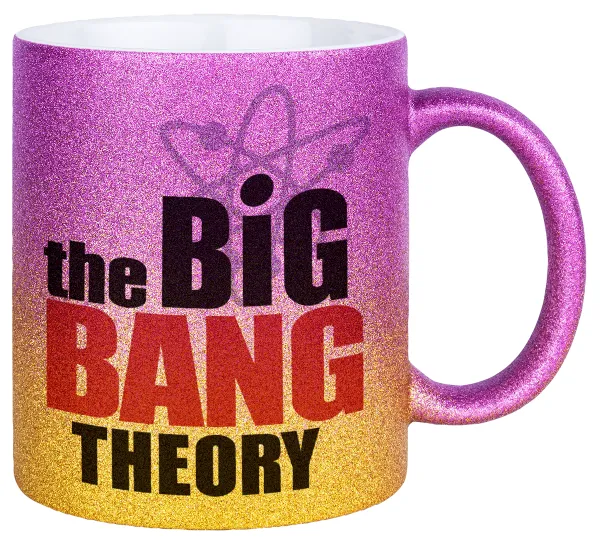 The Big Bang Theory — Κούπα Χρυσή/Ροζ Glitter, κεραμική, 330ml