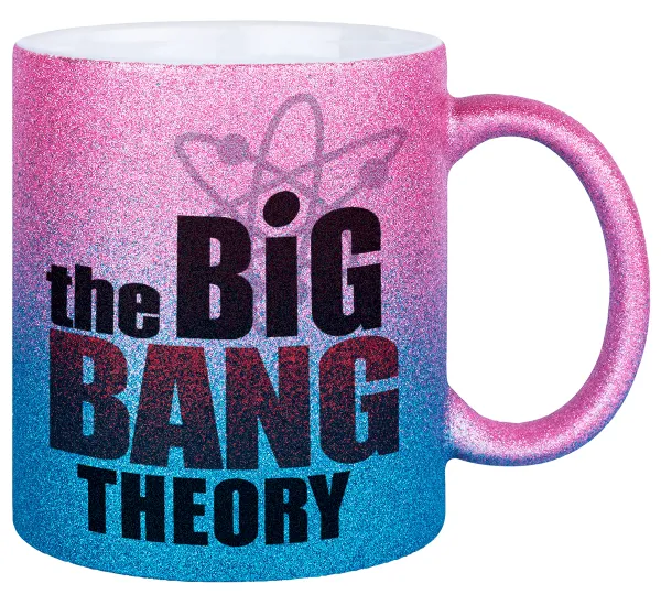 The Big Bang Theory — Κούπα Χρυσή/Μπλε Glitter, κεραμική, 330ml
