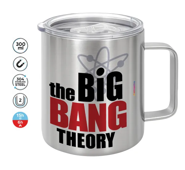 The Big Bang Theory — Double-walled stainless steel mug 300ml with temperature-retaining lid