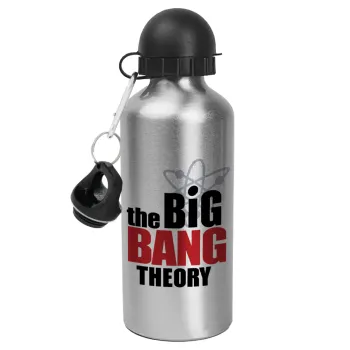 The Big Bang Theory, Μεταλλικό παγούρι νερού, Ασημένιο, αλουμινίου 500ml