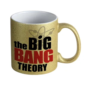 The Big Bang Theory, Κούπα Χρυσή Glitter που γυαλίζει, κεραμική, 330ml