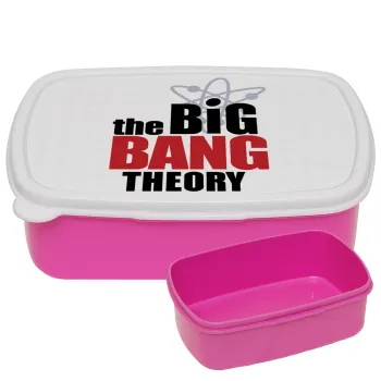 The Big Bang Theory, ΡΟΖ παιδικό δοχείο φαγητού (lunchbox) πλαστικό (BPA-FREE) Lunch Βox M18 x Π13 x Υ6cm