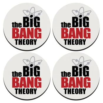 The Big Bang Theory, ΣΕΤ 4 Σουβέρ ξύλινα στρογγυλά (9cm)