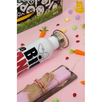 The Big Bang Theory, Πασχαλινή Λαμπάδα με παγούρι μεταλλικό (620ml, stainless steel) & κερί αρωματικό πλακέ (30cm) (ΡΟΖ)