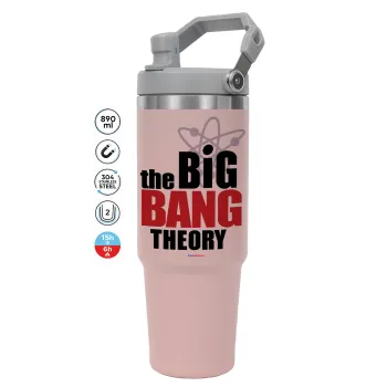 The Big Bang Theory, ΡΟΖ χρώματος Θερμός Ανοξείδωτο 890ml (30oz) με χερούλι