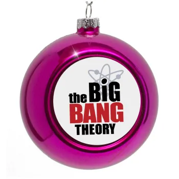 The Big Bang Theory, Purple Christmas tree ornament bauble 8cm