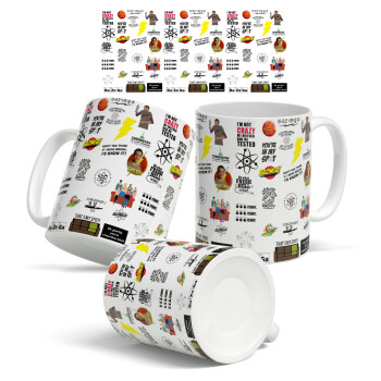 The Big Bang Theory pattern, Ceramic coffee mug, 330ml (1pcs)