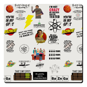 The Big Bang Theory pattern, Τετράγωνο μαγνητάκι ξύλινο 6x6cm