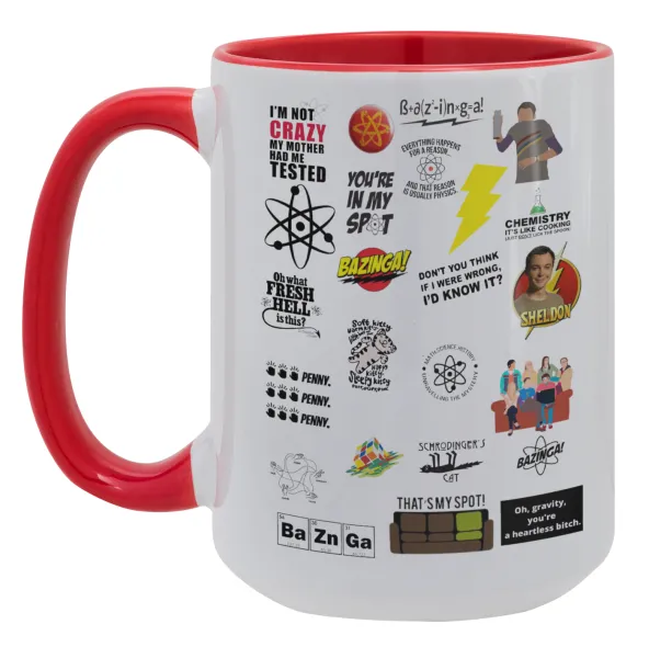 The Big Bang Theory pattern — Mega 15oz Κόκκινη