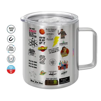 The Big Bang Theory pattern, Mug Stainless steel double wall 300ml
