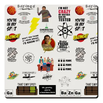 The Big Bang Theory pattern, Τετράγωνο μαγνητάκι ξύλινο 6x6cm