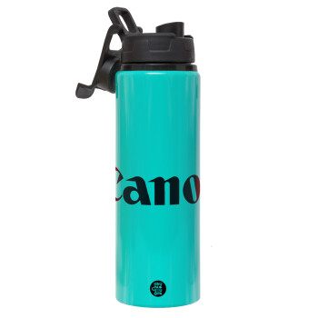 Canon, Metallic water bottle with safety lid, 850ml aluminum