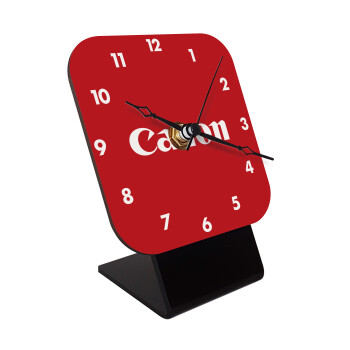 Canon, Επιτραπέζιο ρολόι ξύλινο με δείκτες (10cm)