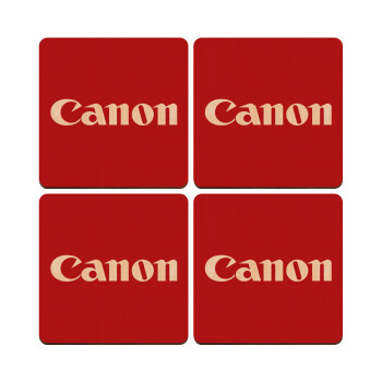 Canon, ΣΕΤ x4 Σουβέρ ξύλινα τετράγωνα plywood (9cm)
