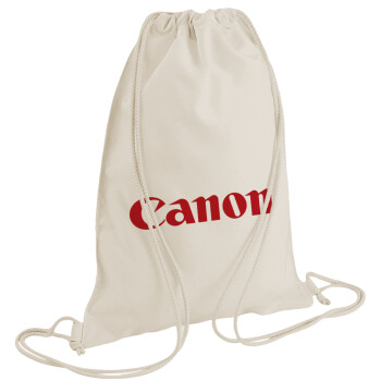 Canon, Τσάντα πλάτης πουγκί GYMBAG natural (28x40cm)