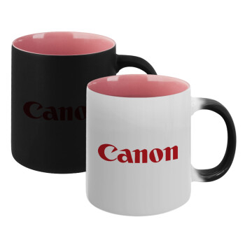 Canon, Κούπα Μαγική εσωτερικό ΡΟΖ, κεραμική 330ml που αλλάζει χρώμα με το ζεστό ρόφημα (1 τεμάχιο)