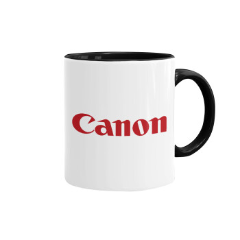 Canon, Mug colored black, ceramic, 330ml