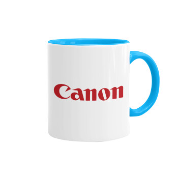 Canon, Mug colored light blue, ceramic, 330ml