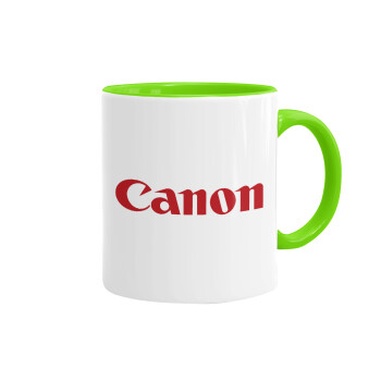 Canon, Mug colored light green, ceramic, 330ml