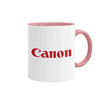 Canon, Mug colored pink, ceramic, 330ml