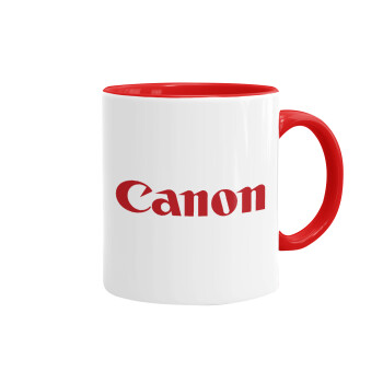 Canon, Κούπα χρωματιστή κόκκινη, κεραμική, 330ml