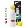 Tennis ball Metal mug thermos White, double wall, 550ml